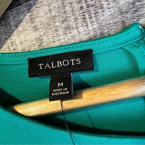 NWT Talbots Vivid Jade Business Casual Top - Picture 3 of 7